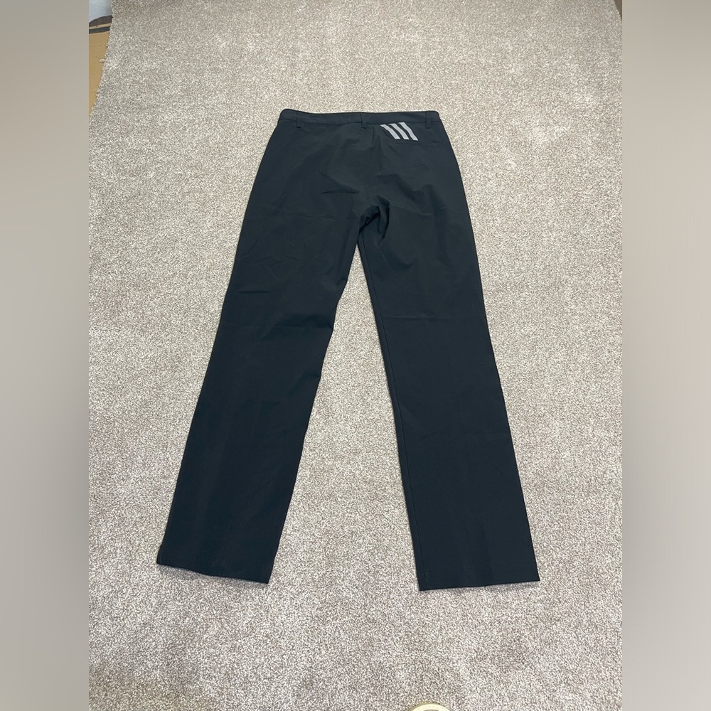 Adidas Womens athletic straight golf pants sz large black stretch pants workout